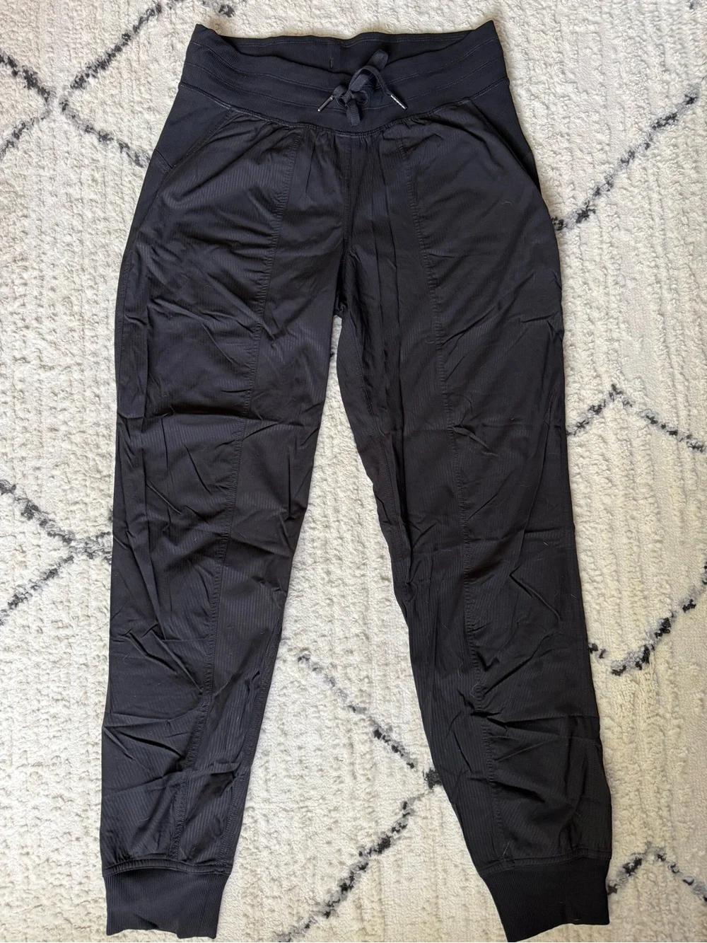 lululemon athletica Women’s Black Dance StudioJogger Pants with Drawstring Waist